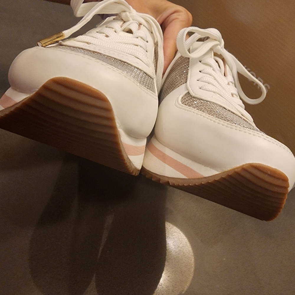 🩷✨️🩷Michael Kors Monique Glitter Trainer Sneakers Brand new ✨️ size 8 - Picture 5 of 11